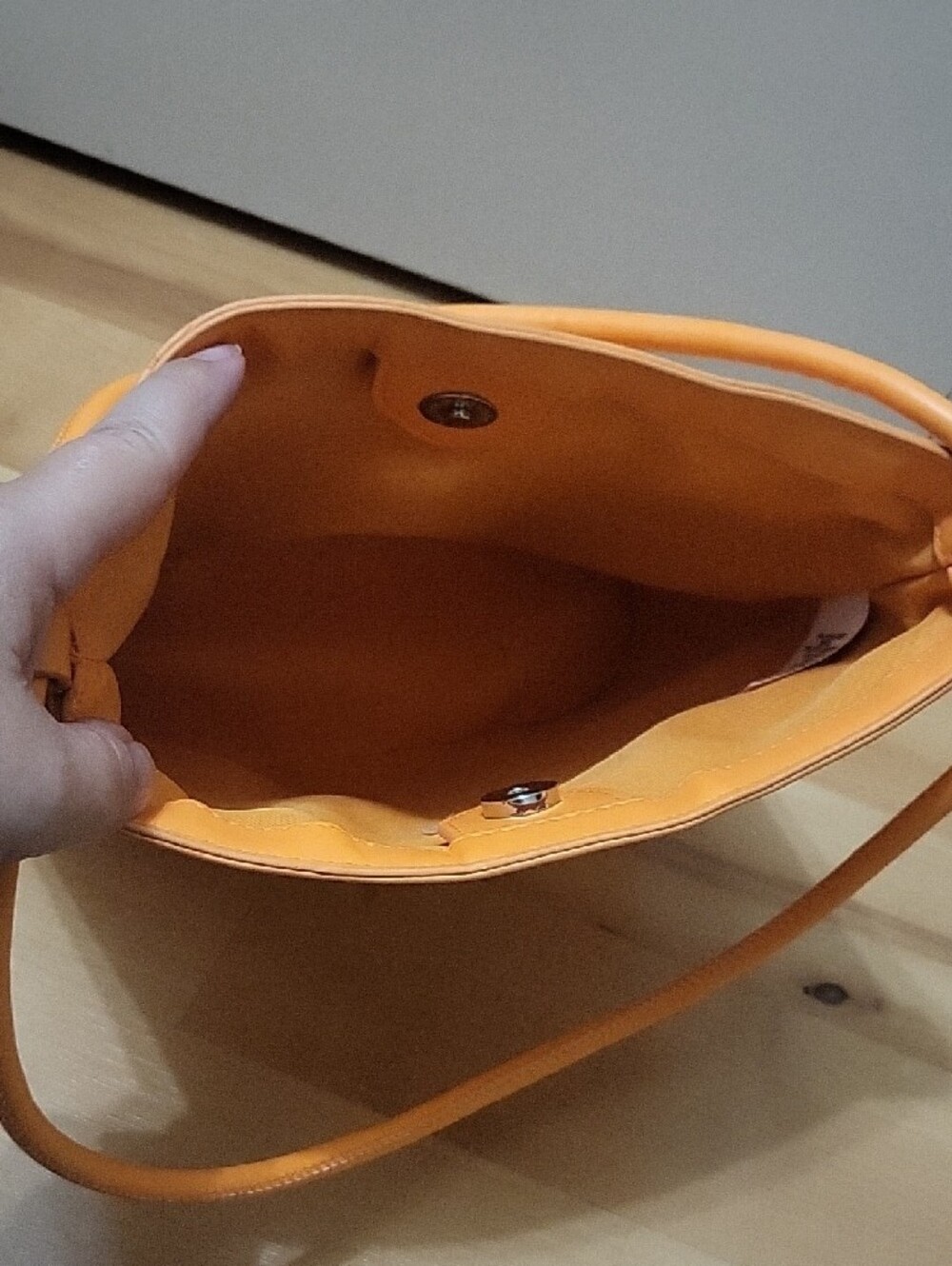 A New Day Orange Woven Faux Leather Crossbody Shoulder Bag - Picture 11 of 15
